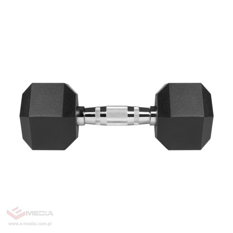Hantle żeliwne gumowane HEX 2x7.5 kg REBEL ACTIVE