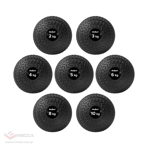 Mała piłka lekarska do ćwiczeń rehabilitacyjna Slam Ball 23cm 20kg, REBEL ACTIVE