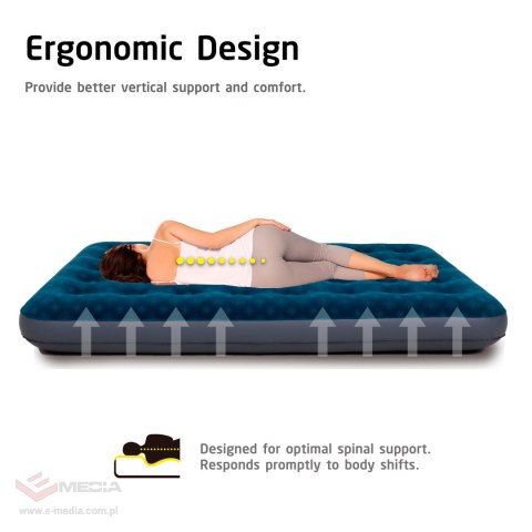 Materac dmuchany pojedynczy AVENLI 191x73x22