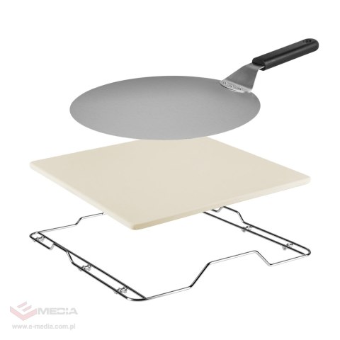 Piec do pizzy SUPREME ELITE 2200 W, 450 stopni, dwie grzałki, okno, LED, 33 cm, różna programy pieczenia