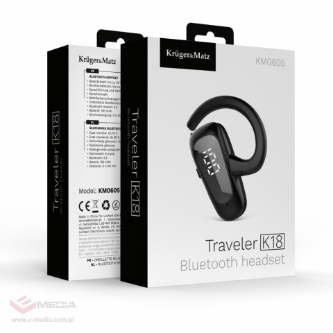 Słuchawka Bluetooth Kruger&Matz Traveler K18