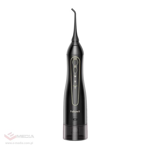 Szczoteczka soniczna do zębów z zestawem końcówek oraz irygatorem FairyWill FW-5020E + FW-E11 (czarna)