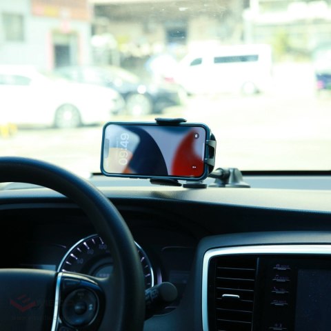 Joyroom samochodowy uchwyt na telefon z elastycznym ramieniem na deskę rozdzielczą szybę czarny (JR-ZS259)