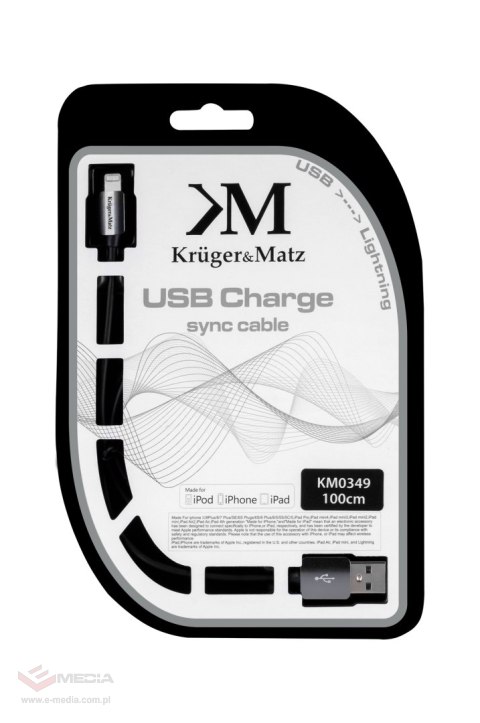 Kabel USB A/M for Apple C48/M 1.0m Kruger&Matz
