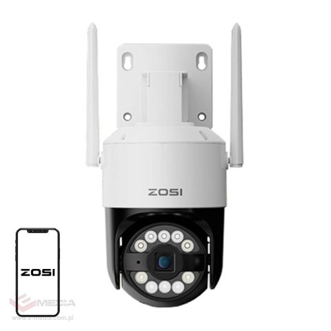Kamera zewnętrzna IP ZOSI C296 WiFi 8MP dual Pan Tilt IP66 + karta microSD 32GB