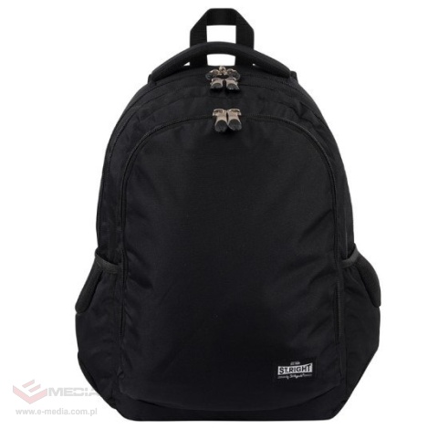 PLECAK SZKOLNY MŁODZIEŻOWY TRZYKOMOROWY ST. RIGHT 25L CZARNY