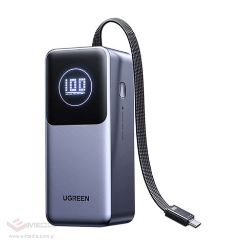 Powerbank 20000mAh Ugreen PB723, USB 2x USB-C, 130W (szary)