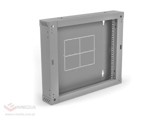 Sekcja tylna 100 mm (zawiasowa / uchylna) do szaf SW-6U-600-450-01-S, kolor szary ALANTEC