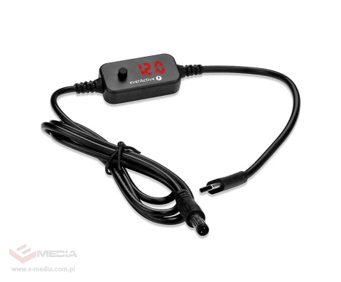 Uniwersalny zasilacz, selektor napięcia USB-C PD - DC 5V, 9V, 12V, 15V, 20V, 10 wtyków, everActive AD-PD65