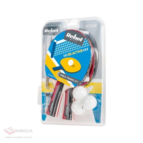 Zestaw rakietek do tenisa stołowego z siatką REBEL ACTIVE