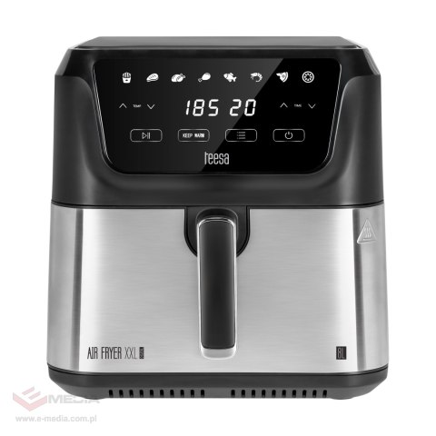 Frytkownica beztłuszczowa TEESA DIGITAL AIR FRYER XXL , 8L , 1700W, duża miska , programy , podtrzymywanie ciepła