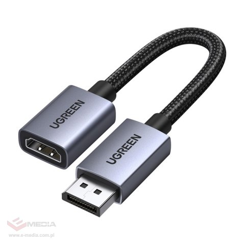 Kabel DisplayPort do HDMI UGREEN DP133, 4K, 20 cm