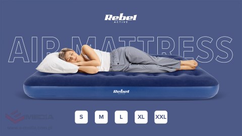Materac dmuchany dwuosobowy REBEL ACTIVE 203x183x22