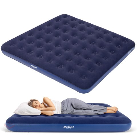 Materac dmuchany dwuosobowy REBEL ACTIVE 203x183x22