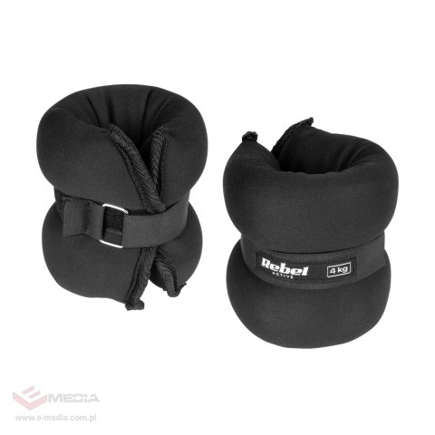 Obciążniki na kostki i nadgarstki 2x4kg, REBEL ACTIVE