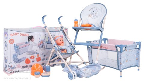 MEGA Zestaw DINUŚ z Lalką + Akcesoria