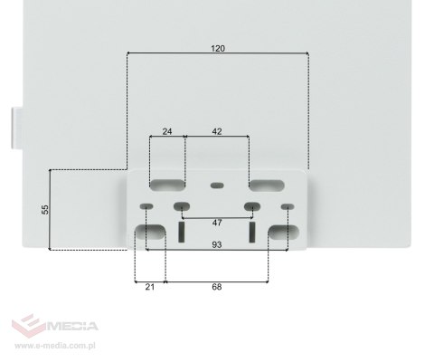 OBUDOWA HERMETYCZNA LN-BOX-DIN-IP65 424 x 285 x 205 mm LANON