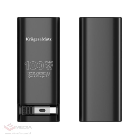 PowerBank Kruger&Matz 20000 mAh Li-ion 100W z funkcją QC oraz PD