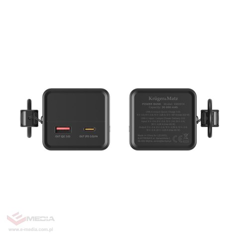 PowerBank Kruger&Matz 20000 mAh Li-ion 65W z funkcją QC oraz PD