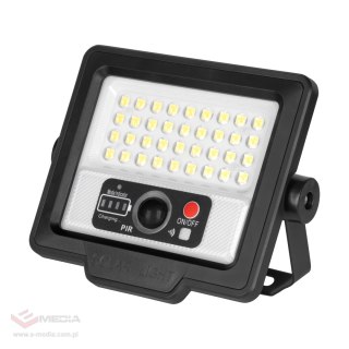 Reflektor solarny Rebel z sensorem ruchu , sterowany pilotem