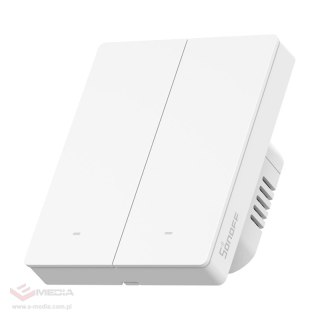 Smart dotykowy przełącznik ścienny Sonoff ZBM5-2C-80W (2-kanałowy) Zigbee