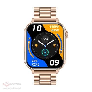 Smartwatch Colmi P80 (stalowo-złoty)