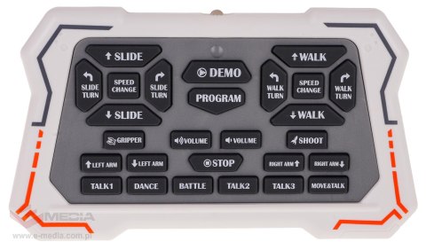 Wielofunkcyjny Robot Pomarańczowo Biały R/C