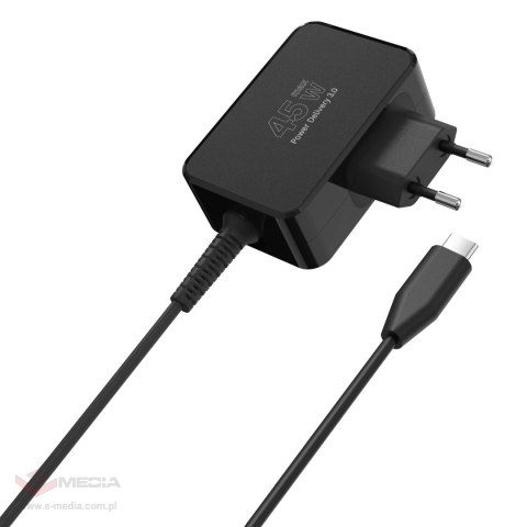 Zasilacz uniwersalny Kruger&Matz 45W z funkcją Power Delivery 7 końcówek