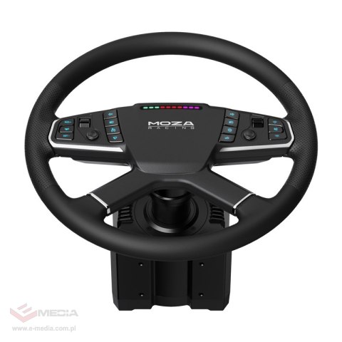 Zestaw gamingowy - baza R5 + kierownica ciężarowa TSW + pedały SRP-Lite + zaciski Moza Racing RS071 (PC)