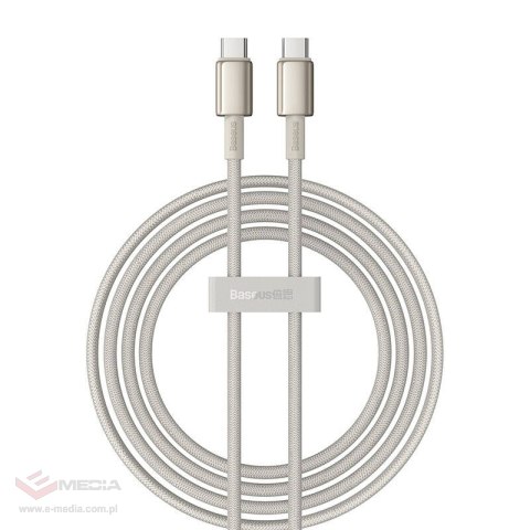 Kabel USB-C do USB-C Baseus Tungsten Gold, 100W, 2m (złoty)