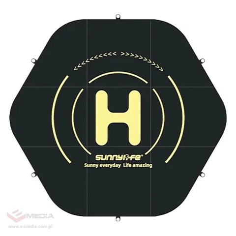 Mata lądowisko Sunnylife do dronów 110cm heksagon - dwustronne - wodoodporne (TJP10)