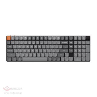 Bezprzewodowa klawiatura niskoprofilowa Keychron K17 Max RGB Brown Switch (czarna) [K17M-H3]