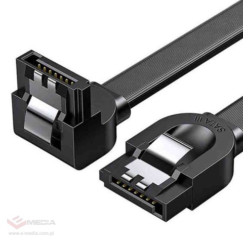 Kabel kątowy SATA UGREEN US217 0.5m (czarny)