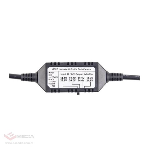 Kabel zasilania do wideorejestratorów VIOFO HK3 miniUSB