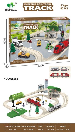 Kolejka Miasto z Funkcją Świateł i Dźwięku 80el.