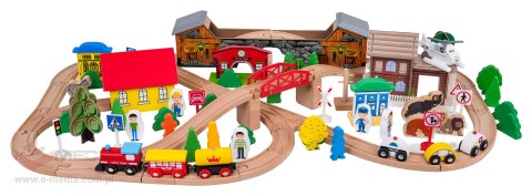 MEGA Drewniana Kolejka na Stoliku