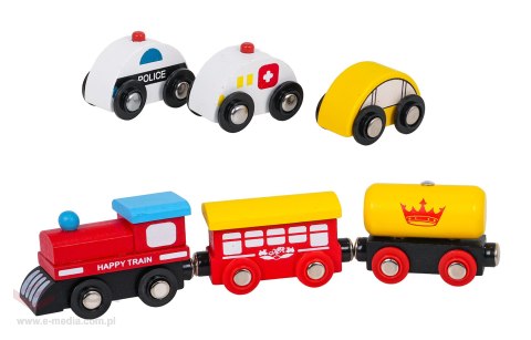 MEGA Drewniana Kolejka na Stoliku