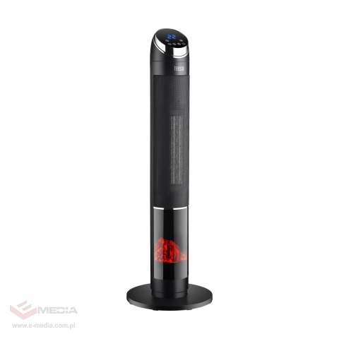 Termowentylator kolumnowy PTC Teesa z funkcją imitacji kominka