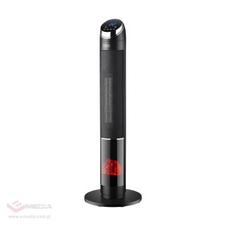 Termowentylator kolumnowy PTC Teesa z funkcją imitacji kominka