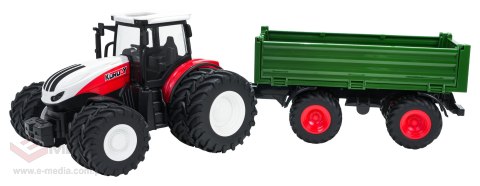 Traktor Czerwony R/C Z Zieloną Naczepą