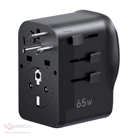 Adapter podróżny UGREEN S550 65W 2xUSB-C 1xUSB-A