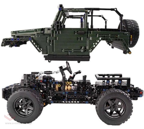 Zestaw Klocków Auto Terenowe, off-road 2078el. Zielone