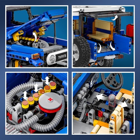Zestaw Klocków Pojazd Terenowy 2087el. Niebieski