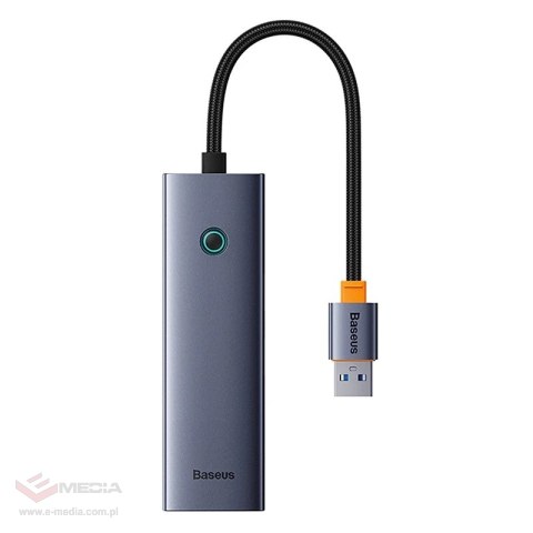 Hub 4w1 Baseus UltraJoy USB-A do 4xUSB 3.0 (szary)