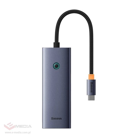 Hub 5w1 Baseus UltraJoy 5-Port (1xHDMI4K@30Hz + 4xUSB 3.0) Szary