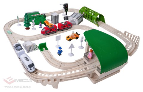 Kolejka Miasto z Funkcją Świateł i Dźwięku 80el.