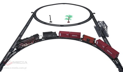 Kolejka Retro z Funkcją Świateł, Dźwięku i Dymu 207cm