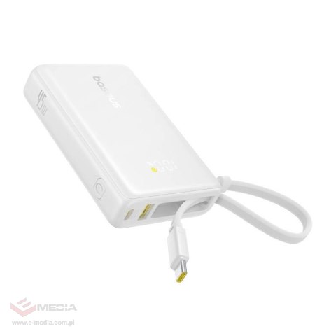 Powerbank Baseus PicoGo Digital Display 10000mAh 45W (biały)