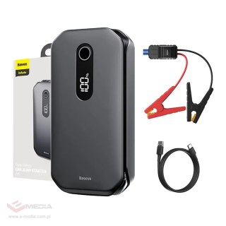 Powerbank / Rozrusznik Baseus Super Energy Car Jump Starter, 12000mAh, 1000A, USB (czarny)