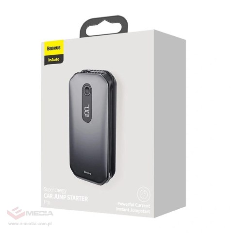 Powerbank / Rozrusznik Baseus Super Energy Car Jump Starter, 12000mAh, 1000A, USB (czarny)